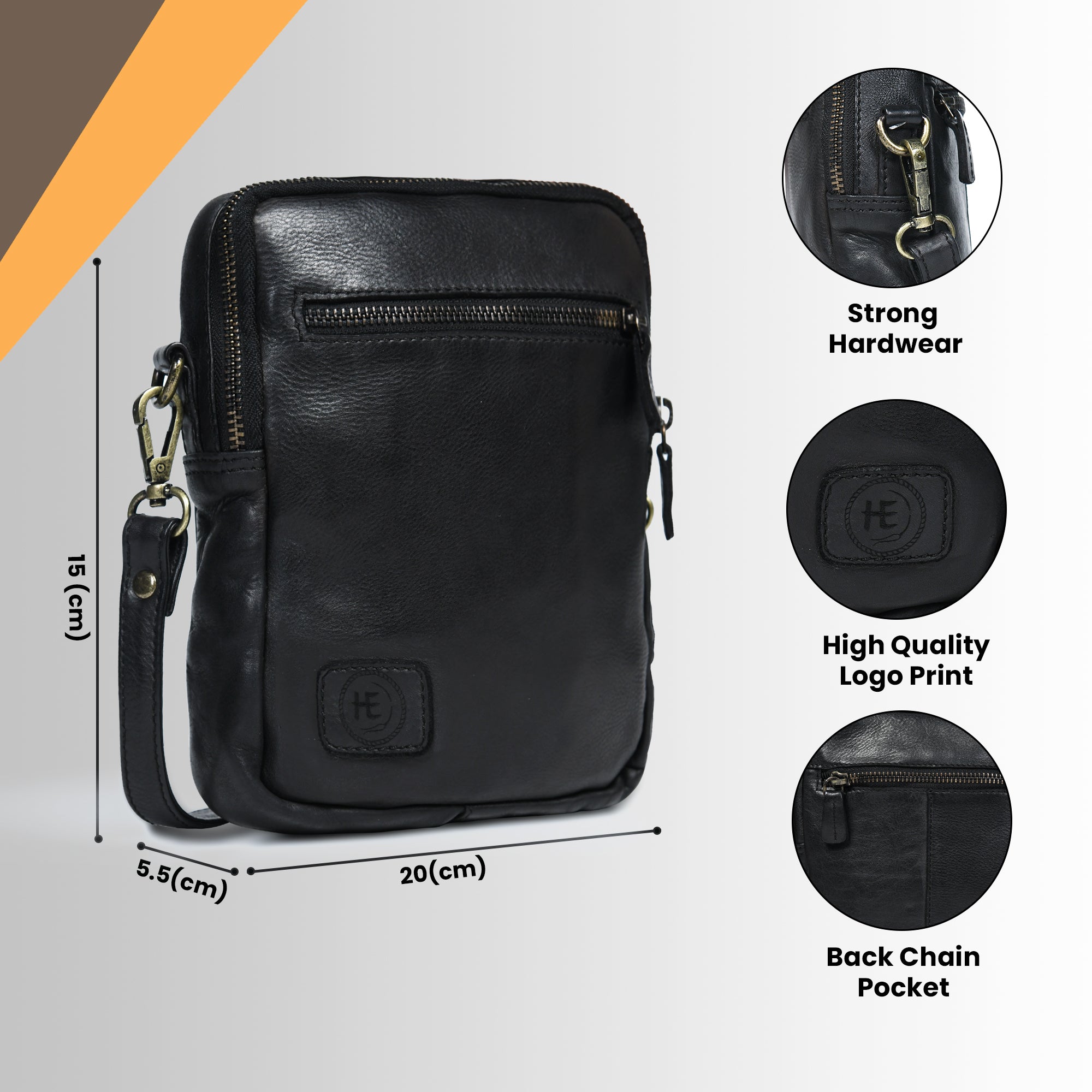 OxBlood Trail Leather Sling Bag